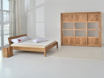 CARA - Solid wood double bed by Vitamin Design - view 3